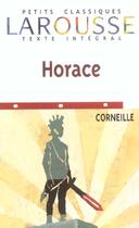 Couverture du livre « Horace » de Pierre Corneille aux éditions Larousse