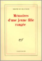 Couverture du livre « Mémoires d'une jeune fille rangée » de Simone De Beauvoir aux éditions Gallimard (patrimoine Numerise)