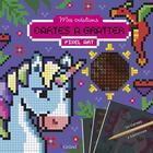 Couverture du livre « Cartes a gratter pixel art - creatures magiques » de  aux éditions Grund