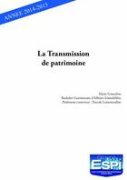 Couverture du livre « La transmission de patrimoine » de Marie Goncalves aux éditions Edilivre