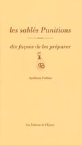 Couverture du livre « Dix façons de le préparer : les sablés punitions » de Apollonia Poilane aux éditions Les Editions De L'epure