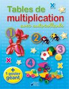 Couverture du livre « Tables de multiplication avec autocollants » de  aux éditions Cerise Bleue