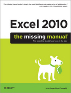 Couverture du livre « Excel 2010: The Missing Manual » de Macdonald Matthew aux éditions O'reilly Media