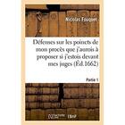 Couverture du livre « Defenses sur tous les poincts de mon proces » de Nicolas Fouquet aux éditions Hachette Bnf