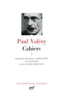 Couverture du livre « Cahiers t.1 » de Paul Valery aux éditions Gallimard