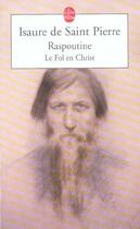 Couverture du livre « Raspoutine, le fol en christ » de De Saint-Pierre-I aux éditions Le Livre De Poche