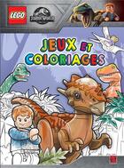 Couverture du livre « Lego - Jurassic World ; jeux et coloriages » de  aux éditions Carabas
