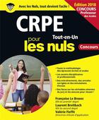 Couverture du livre « Crpe pour les nuls concours ne » de Francoise Le Brozec aux éditions First