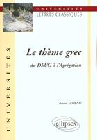 Couverture du livre « Nouv.ed.9782729838959/lebgr2 » de Lebeau aux éditions Ellipses