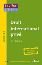 Couverture du livre « Droit international privé » de Meyzeaud-Garaud Mari aux éditions Breal