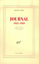 Couverture du livre « Journal 1922-1989 » de Michel Leiris aux éditions Gallimard (patrimoine Numerise)