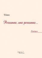 Couverture du livre « Personne une personne » de Tilane aux éditions Baudelaire