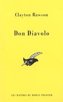 Couverture du livre « Don Diavolo » de C Rawson aux éditions Editions Du Masque