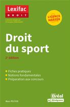 Couverture du livre « Droit du sport » de Marc Peltier aux éditions Breal
