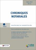 Couverture du livre « Chroniques notariales Tome 74 : chroniques notariales volume 73 » de Yves-Henri Leleu et Collectif aux éditions Larcier