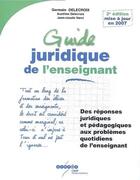 Couverture du livre « Guide juridique de l'enseignant » de  aux éditions Crdp De Poitiers