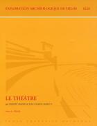 Couverture du livre « Le théâtre » de Jean-Charles Moretti et Philippe Fraisse aux éditions Ecole Francaise D'athenes