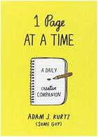 Couverture du livre « 1 page at a time » de Kurtz Adam aux éditions Random House Us