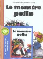 Couverture du livre « Le monstre poilu (livr-cd) » de Henriette Bichonnier aux éditions Gallimard-jeunesse