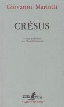 Couverture du livre « Crésus » de Giovanni Mariotti aux éditions Gallimard