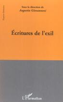 Couverture du livre « Écritures de l'exil » de Augustin Giovannoni et Collectif aux éditions L'harmattan