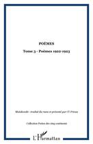 Couverture du livre « Poemes t.3 ; 1922-1923 » de Vladimir Maiakovski aux éditions Editions L'harmattan