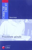 Couverture du livre « Procedure penale » de Etienne Verges aux éditions Lexisnexis