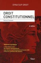 Couverture du livre « Droit constitutionnel (3e édition) » de Patrick Fraisseix aux éditions Vuibert