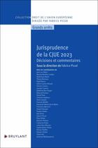 Couverture du livre « Jurisprudence de la CJUE 2023 : Décisions et commentaires » de Fabrice Picod aux éditions Bruylant