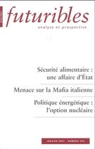 Couverture du livre « Sécurité alimentaire : une affaire d'État » de Bourgeois/Portnoff aux éditions Futuribles