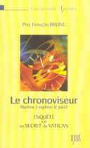Couverture du livre « Le chronoviseur » de Francois Brune aux éditions Oxus