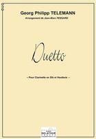 Couverture du livre « Duetto pour clarinette et hautbois » de Telemann Gp aux éditions Delatour