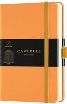 Couverture du livre « Carnet aquarela poche ligne orange clementine » de Castelli aux éditions Castelli Milano