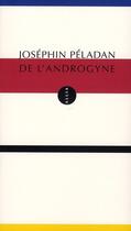 Couverture du livre « De l'androgyne » de Josephin Peladan aux éditions Allia