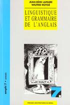 Couverture du livre « Linguistique et grammaire de l'anglais » de Lapaire Rotge aux éditions Pu Du Midi