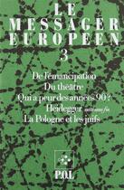 Couverture du livre « Messager europeen, 3 » de  aux éditions P.o.l