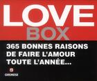Couverture du livre « Love box ; 365 bonnes raisons de faire l'amour toute l'annee (coffret 365 feuillets) » de  aux éditions Gremese