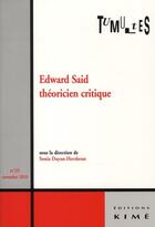 Couverture du livre « REVUE TUMULTES n.35 ; Edward Said, théoricien critique » de  aux éditions Kime