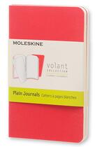 Couverture du livre « Carnet volant set de 2 pag. blanc.tres pt fmt rouge geranium » de Moleskine aux éditions Moleskine