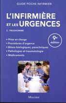 Couverture du livre « L'infirmière et les urgences (9e édition) » de Prudhomme C. aux éditions Maloine