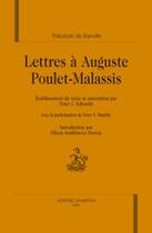 Couverture du livre « Lettres à auguste poulet-malassis » de Theodore De Banville aux éditions Honore Champion