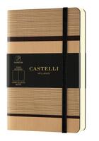 Couverture du livre « Carnet tatami poche uni beige cappuccino » de Castelli aux éditions Castelli Milano