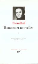 Couverture du livre « Romans et nouvelles t.1 » de Stendhal aux éditions Gallimard