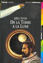 Couverture du livre « De la terre a la lune » de Jules Verne aux éditions Gallimard-jeunesse