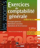 Couverture du livre « Exercices de comptabilité générale avec corrigés détaillés (8e édition) » de Francis Grandguillot aux éditions Gualino