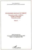 Couverture du livre « Économie sociale et droit t.2 ; économie sociale et solidaire » de Bruno Jeandidier et Bourreau-Dubois Cecile aux éditions Editions L'harmattan