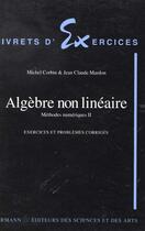 Couverture du livre « Algèbre non-linéaire » de Michel Corbin aux éditions Hermann