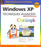 Couverture du livre « Windows Xp Techniques Avancees » de Marangraphics aux éditions First Interactive