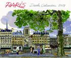 Couverture du livre « Desk calendar Paris (édition 2019) » de Fabrice Moireau aux éditions Pacifique