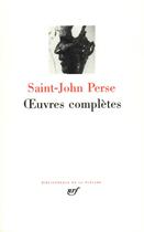 Couverture du livre « Oeuvres complètes » de Saint-John Perse aux éditions Gallimard